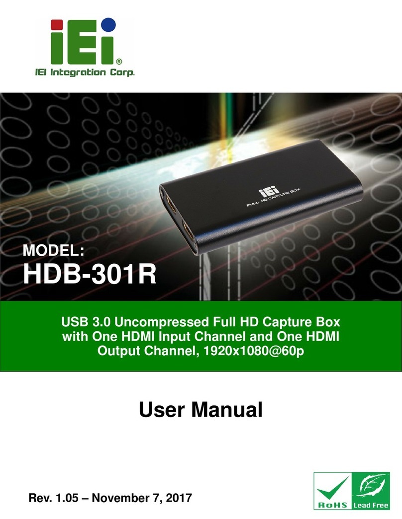 IEI Technology HDB-301R user manual