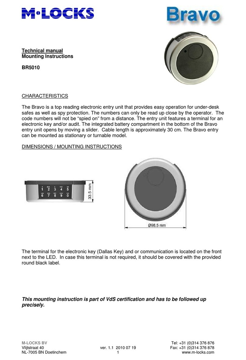 M-LOCKS Bravo BR5010 Technical manual