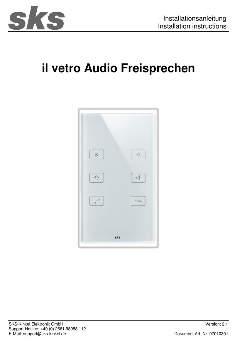 SKS-Kinkel il vetro installation instructions SKS-Kinkel il vetro installation instructions