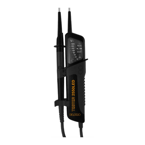 ELBRO TESTER 2550LED operating instructions