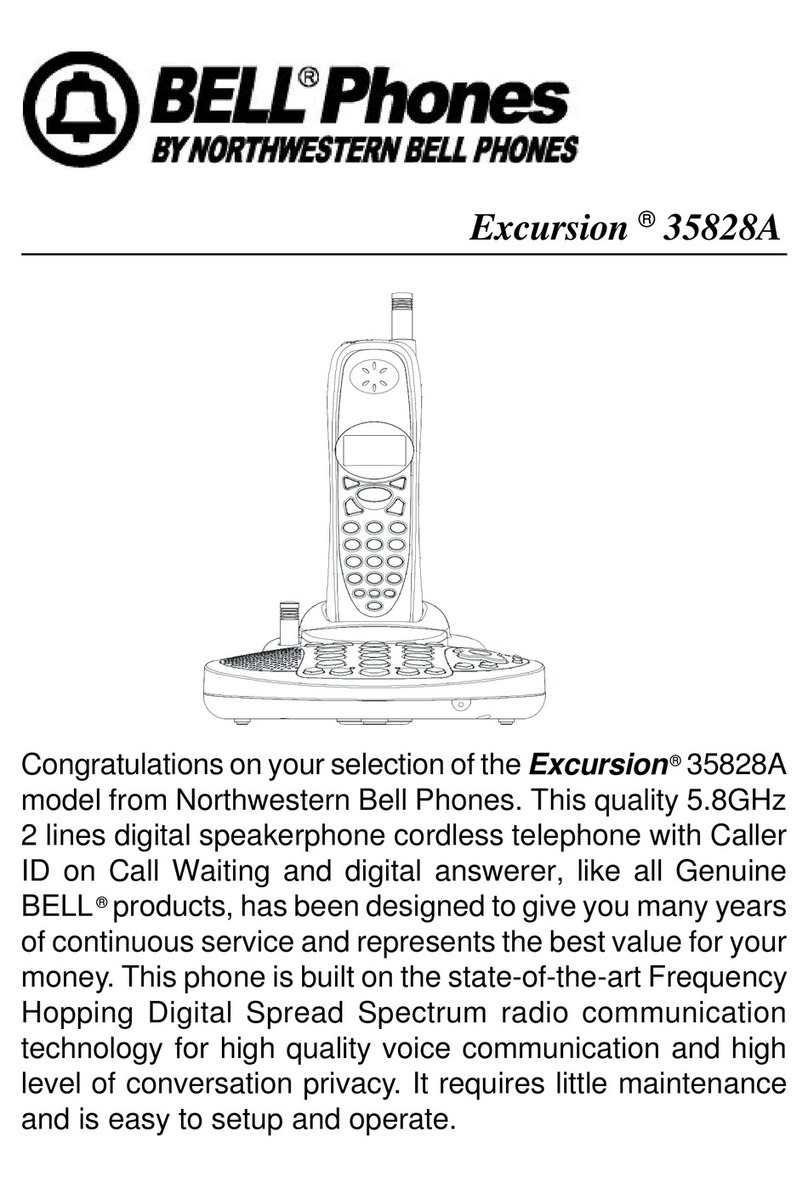 Bell Phones Excursion 35828A user manual