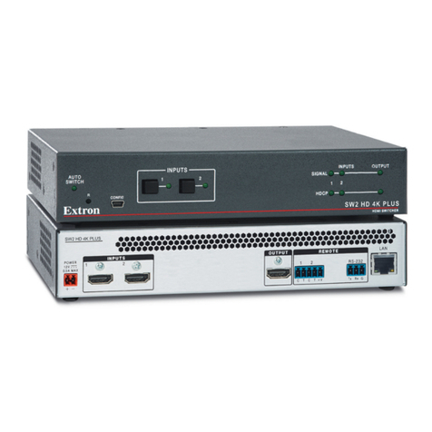 Extron electronics SW HD 4K PLUS Series User manual