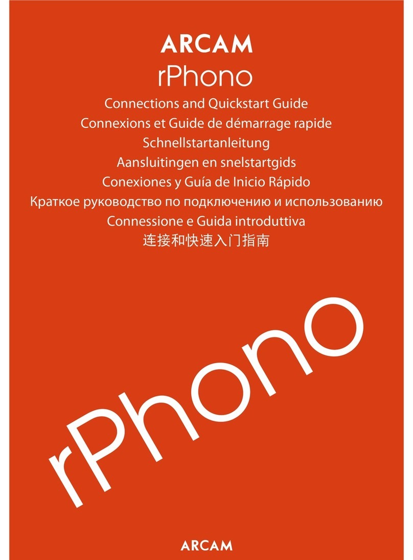 Arcam rPhono Instruction manual