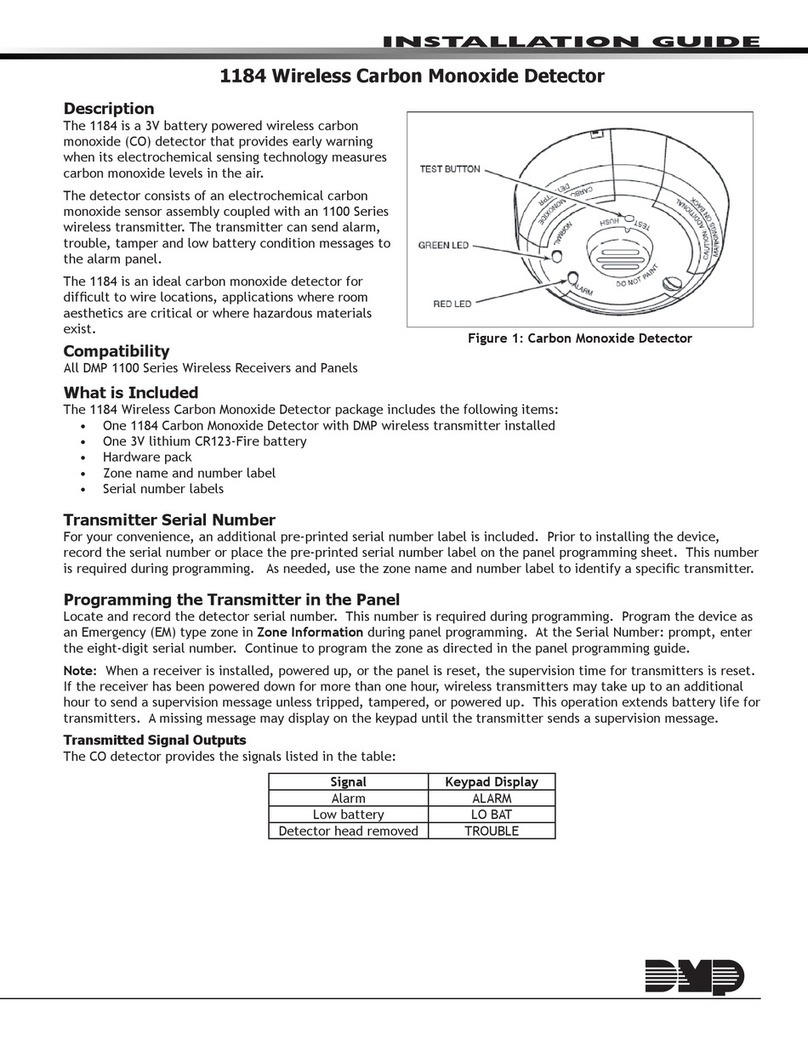 DMP Electronics 1184 installation guide
