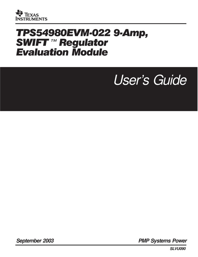 Texas Instruments TPS54980EVM-022 user manual