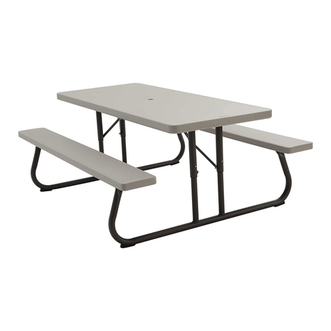 Lifetime 6' PICNIC TABLE Assembly instructions Lifetime 6' PICNIC TABLE Assembly instructions