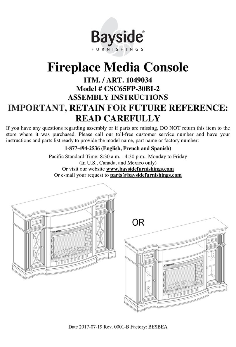 Bayside CSC65FP-30BI-2 Assembly instructions