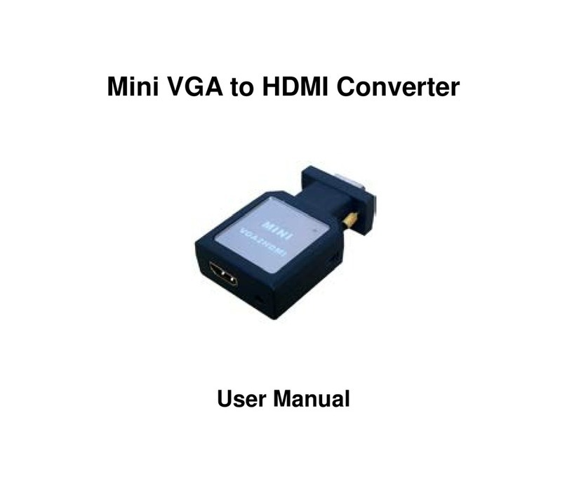 Gaia Vision Mini VGA+3.5 Audio to HDMI Adapter user manual