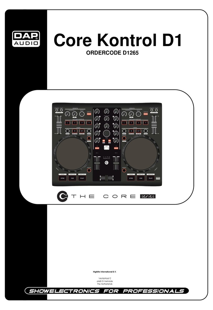DAPAudio Core Kontol D1 User manual
