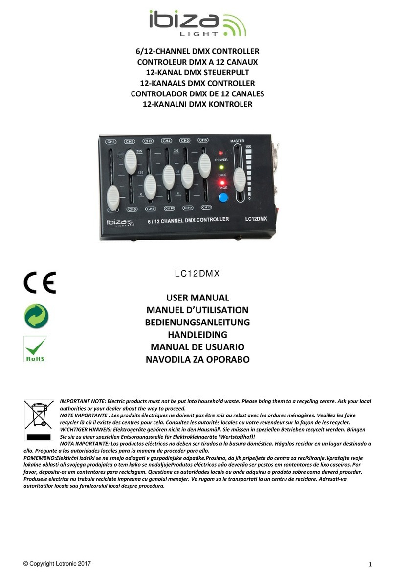 Ibiza LC12DMX User manual