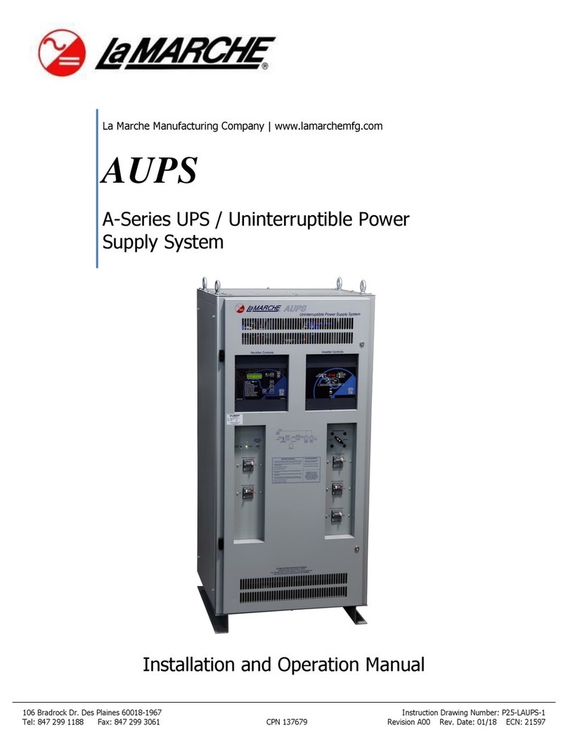 Lamarche AUPS-2K-A1-ABD1-24V150A Installation and operation manual