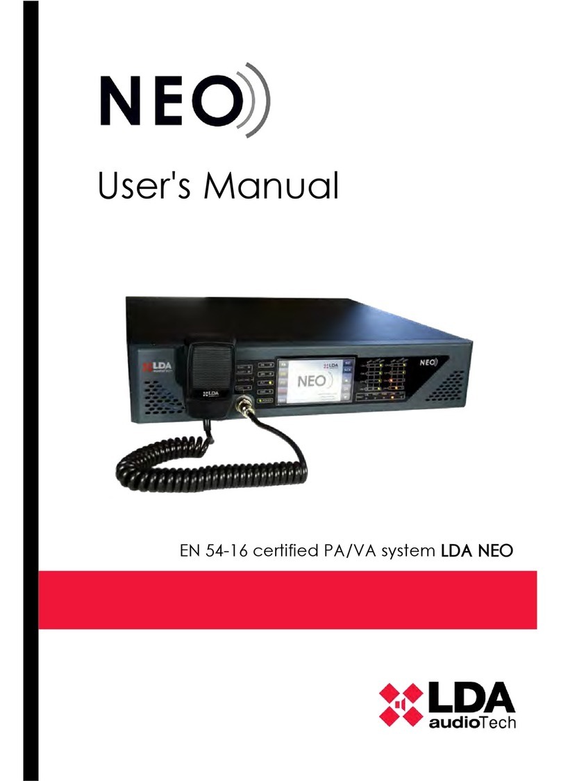 LDA NEO 8060 user manual