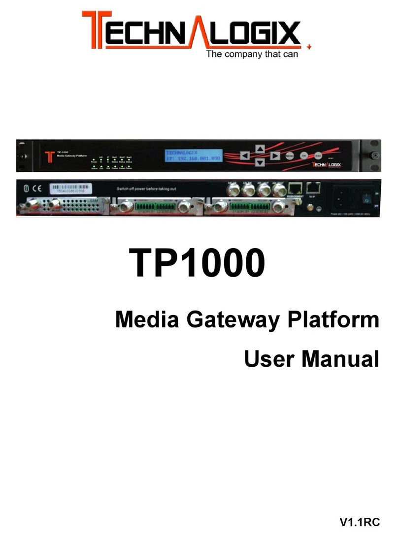 Technalogix TP1000 user manual