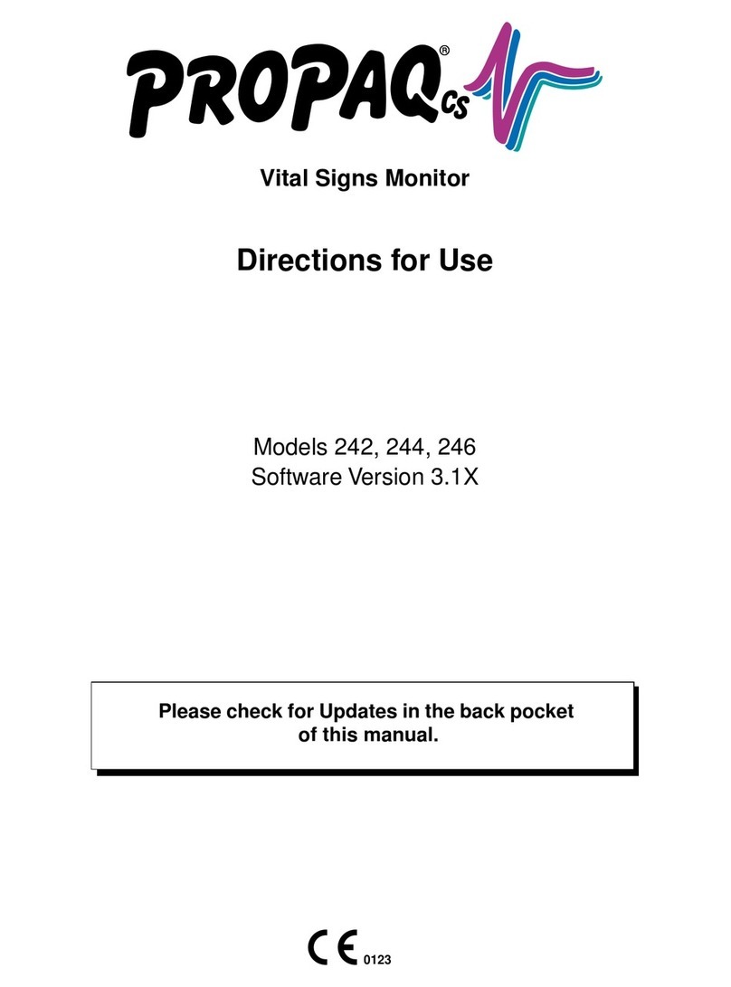 Protocol Propaq 242 Directions for use