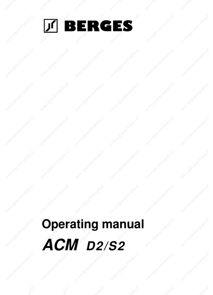 Berges ACM-D2 Series operating manual
