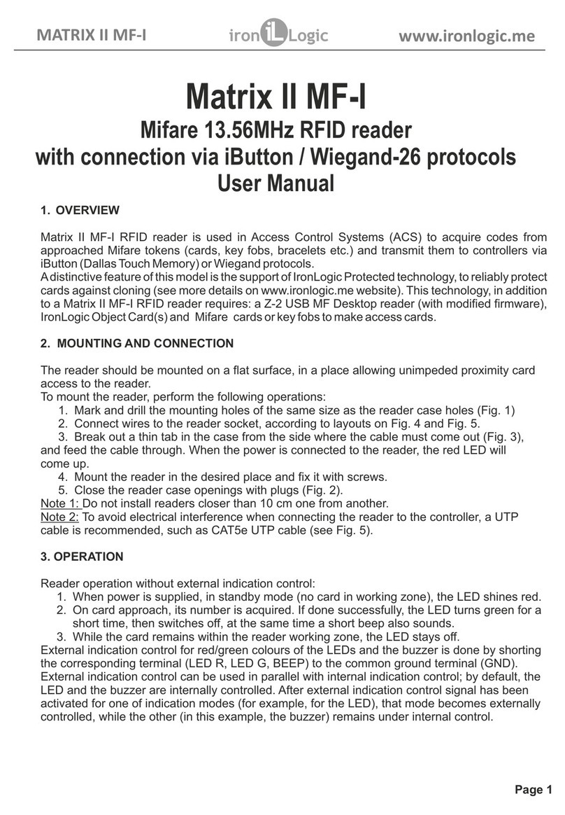 Iron logic Matrix II MF-I user manual
