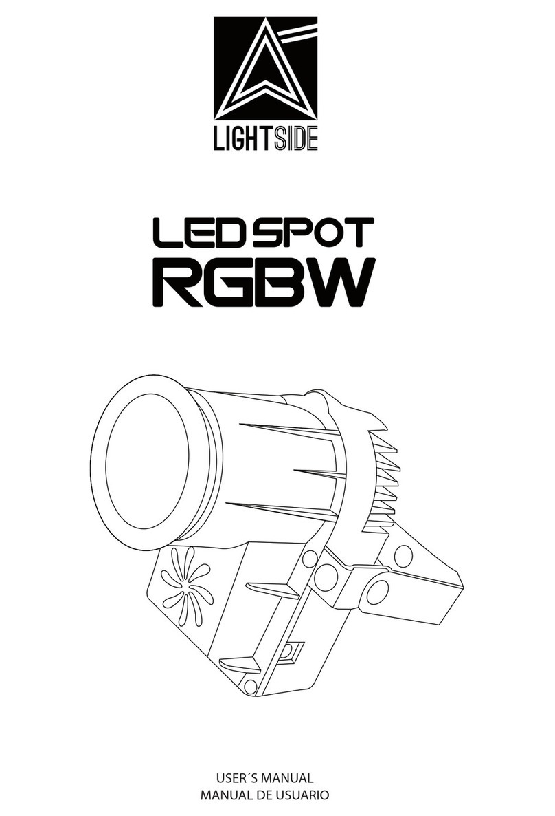 LIGHTSIDE LED SPOT RGBW user manual