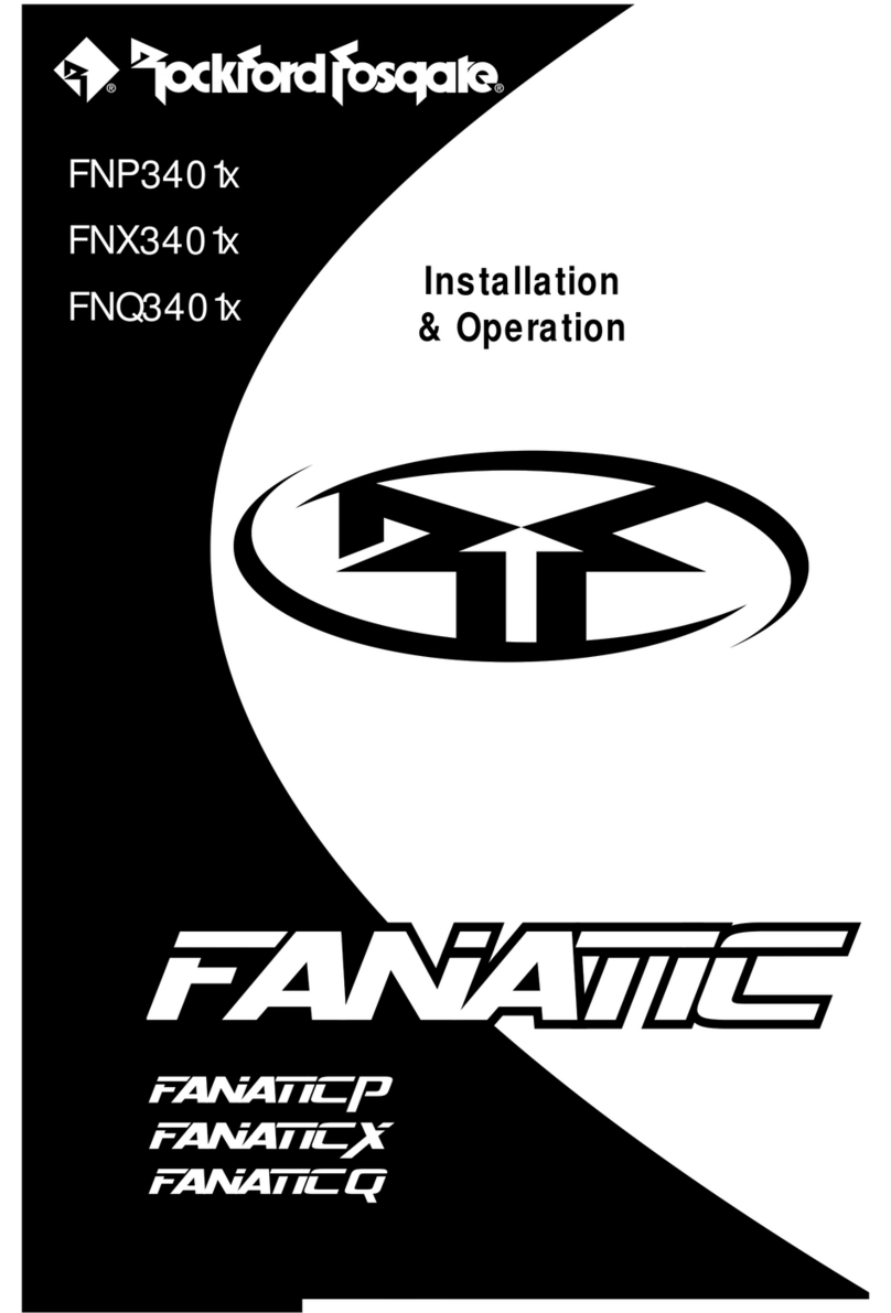 Rockford Fosgate NP3401x Installation & operation