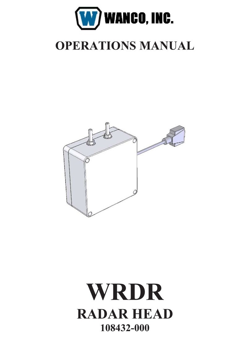 Wanco WRDR Operation manual