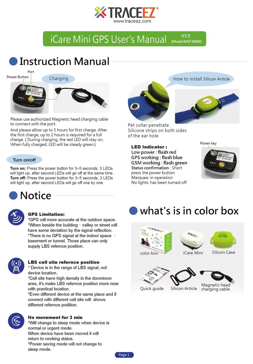 TRACEEZ iCare Mini GPS user manual