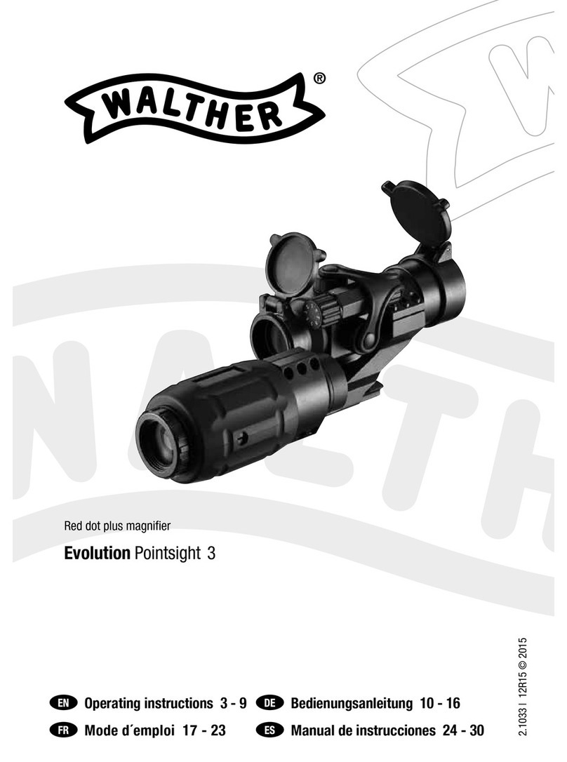 Walther Evolution Pointsight 3 operating instructions