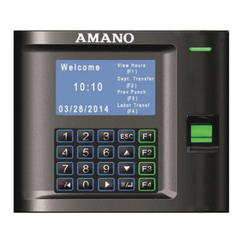 Amano MTX-30F/A965 Installation & operation guide
