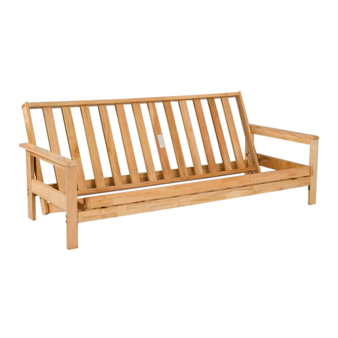 Gold Bond Futon BIFOLD FUTOR FRAME ALBANY Assembly instructions