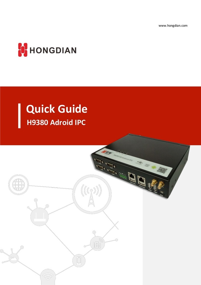 Shenzhen Hongdian Technologies H9380 Android IPC quick guide