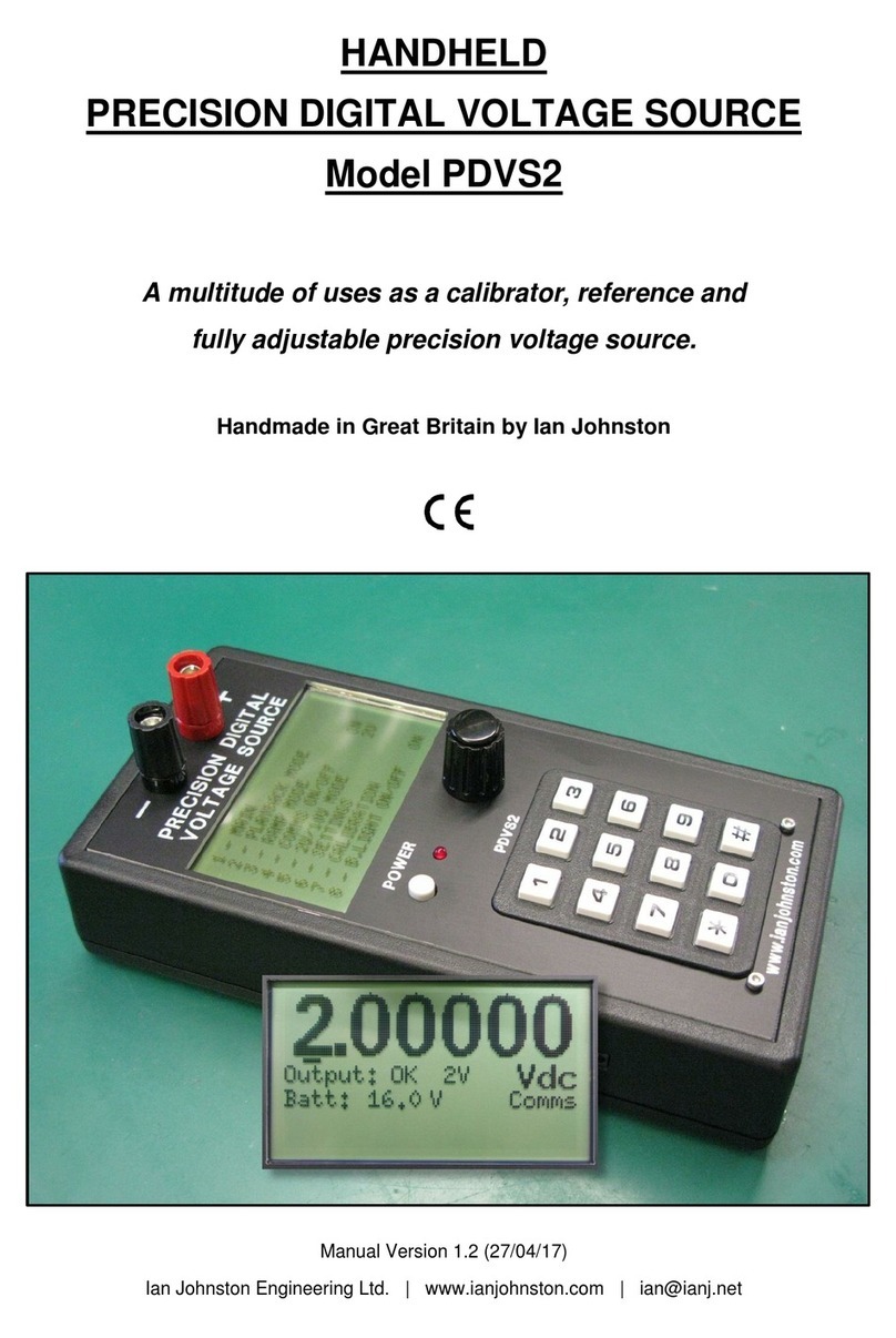 Ian Johnston Engineering PDVS2 manual