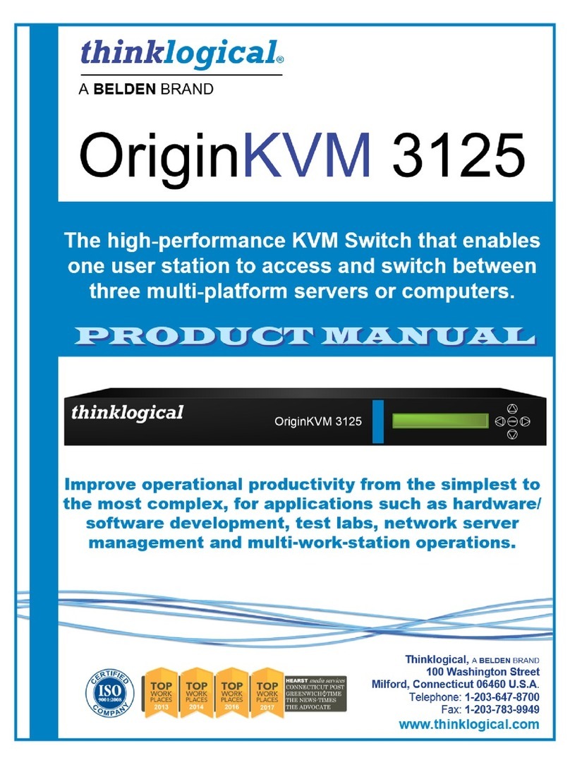 Thinklogical OriginKVM 3125 product manual Thinklogical OriginKVM 3125 product manual