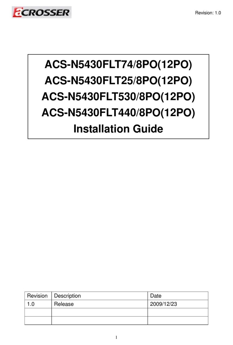Acrosser Technology ACS-N5430FLT74/8PO installation guide