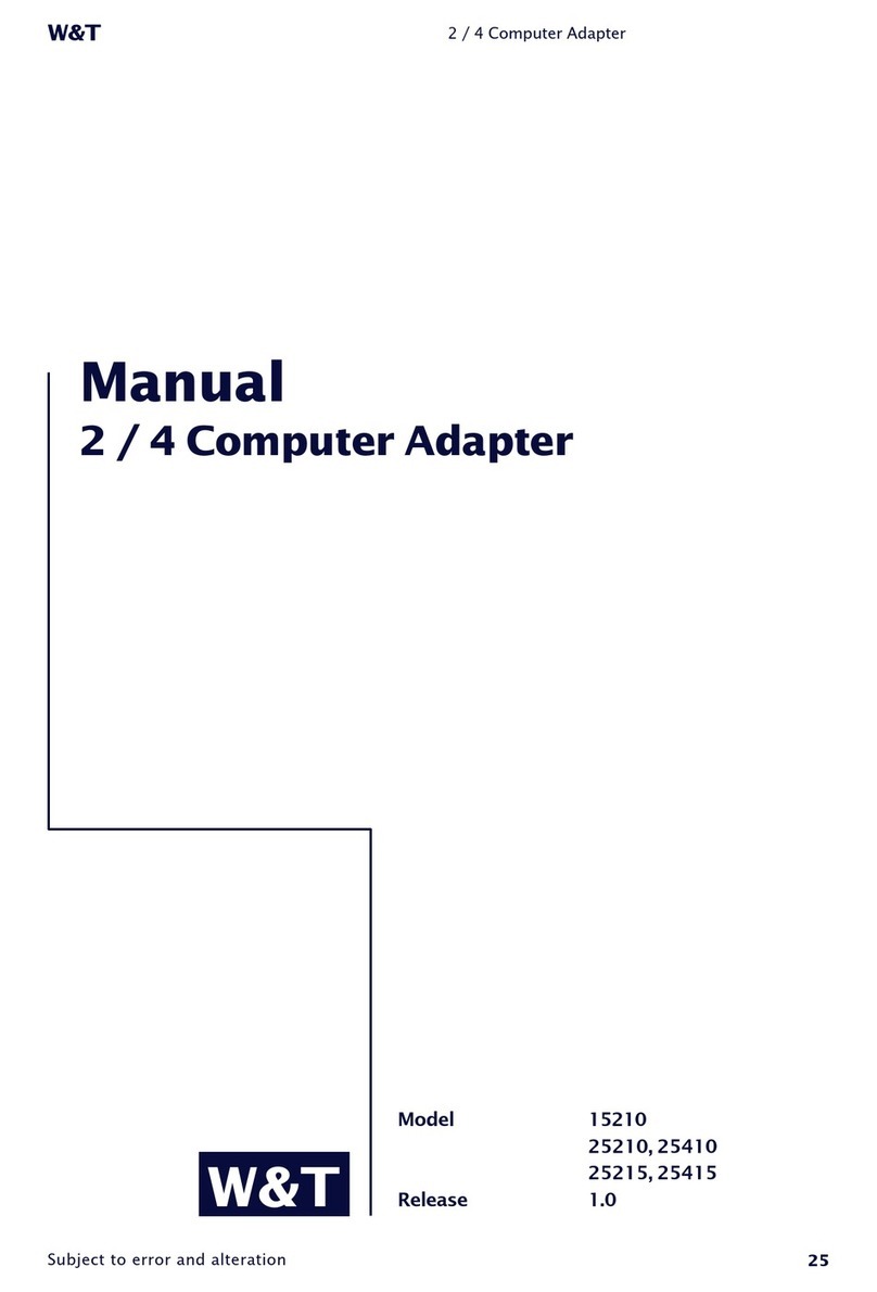 W&T Electronics 15210 manual