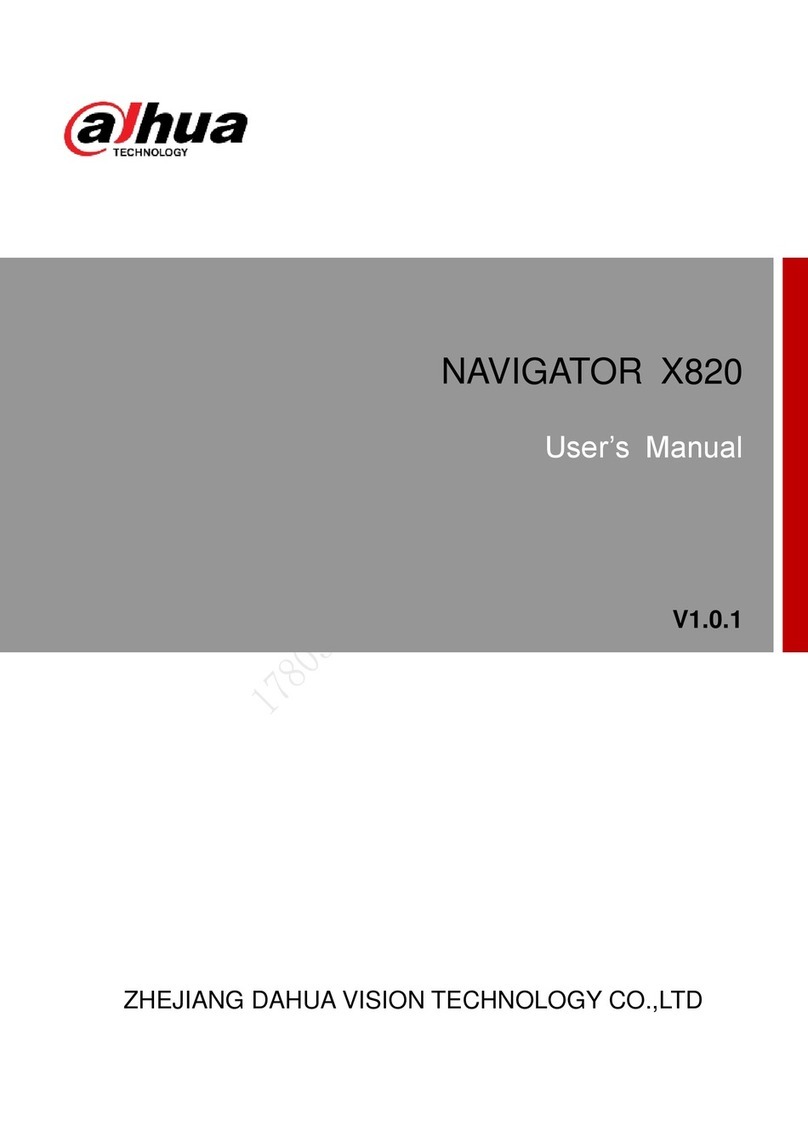 Dahua Navigator X820 user manual