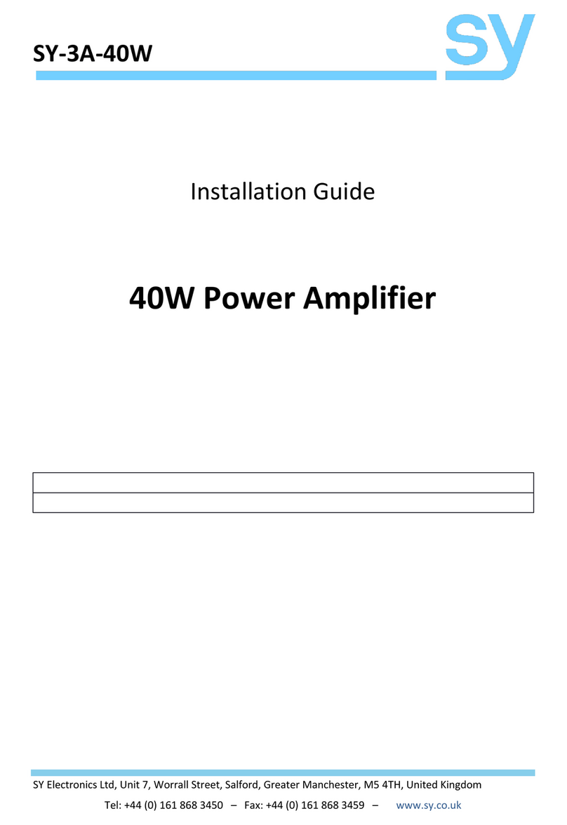 SY SY-3A-40W installation guide