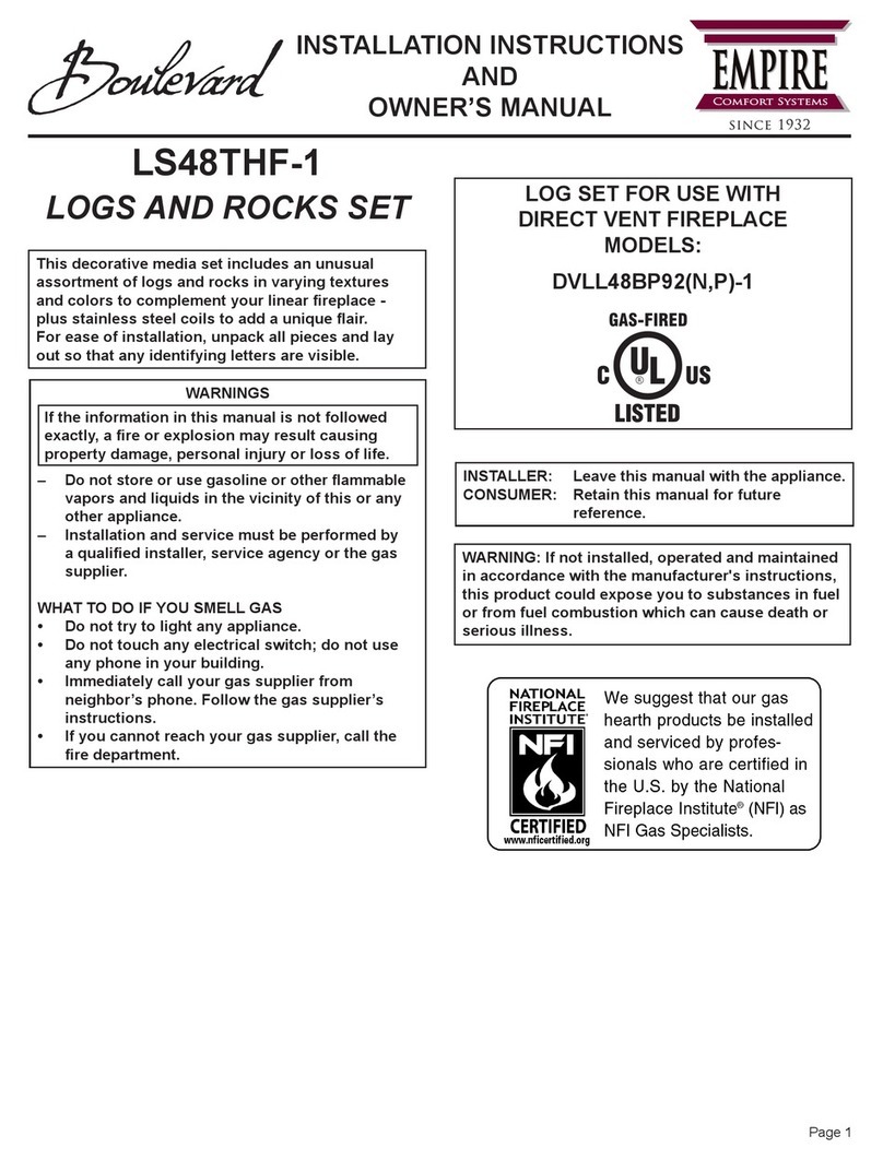 Empire Comfort Systems LS48THF-1 Installation instructions and owner's manual