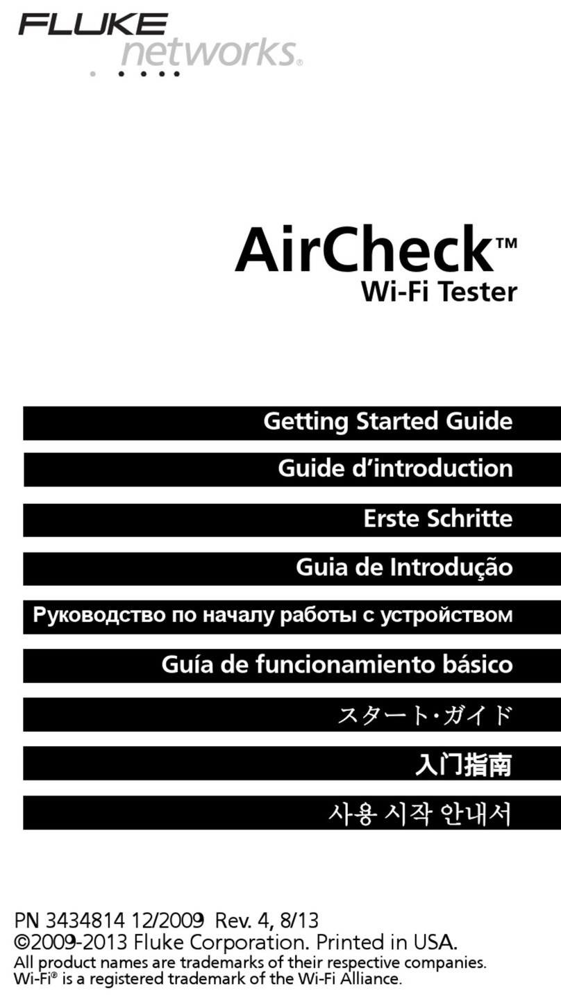 Fluke AIRCHECK Getting started guide