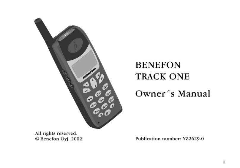 Benefon Track One owner's manual