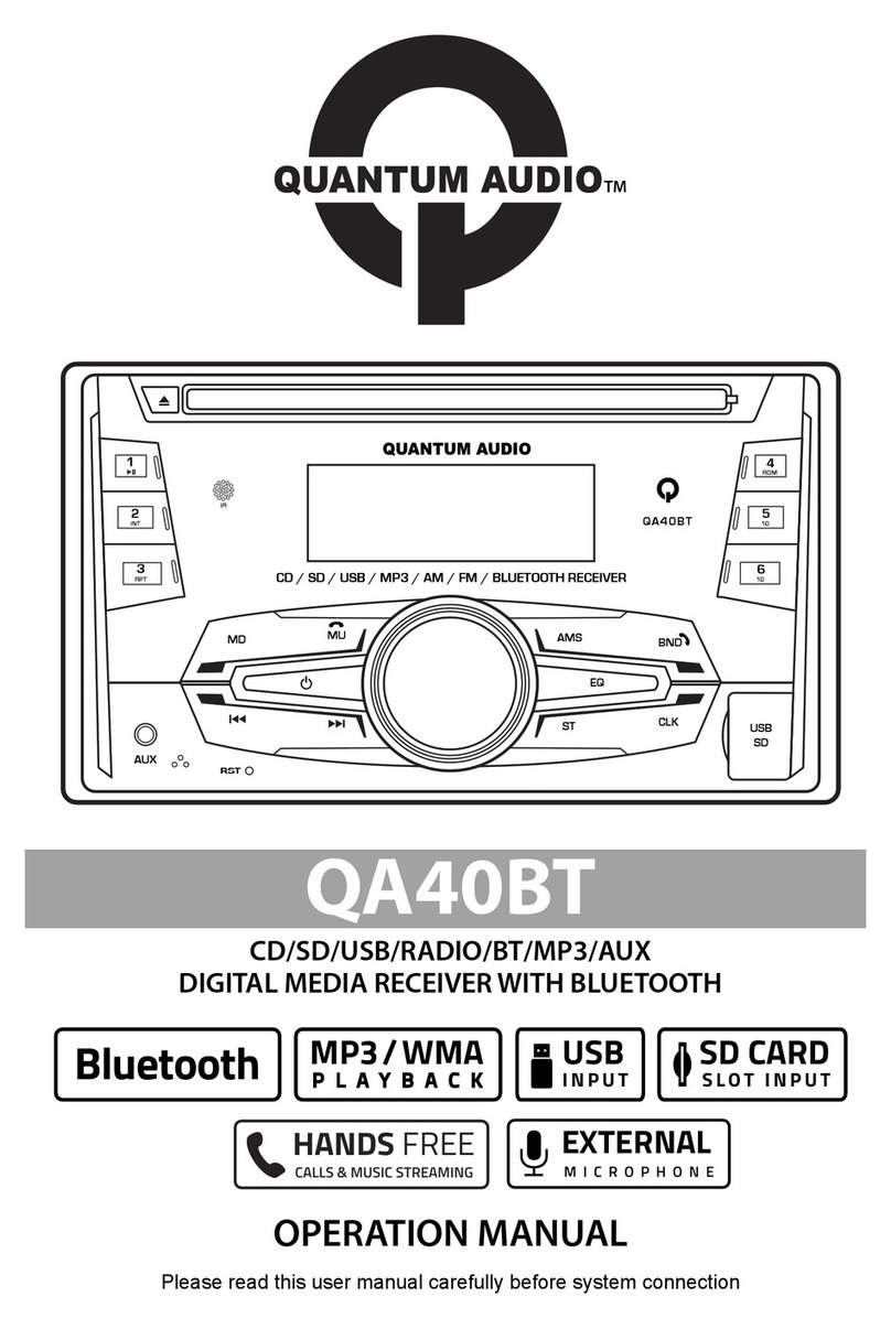 Quantum Audio QA40BT Operation manual