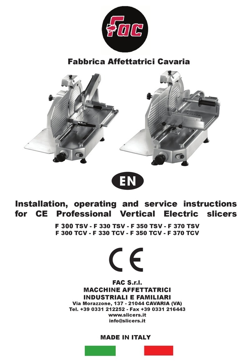 Fac F 300 TSV Installation, operating and service instructions