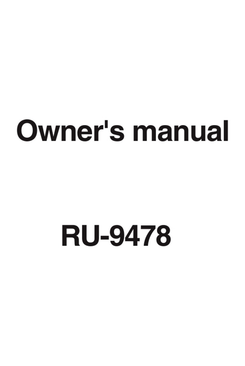 Clarion RU-9478 User manual