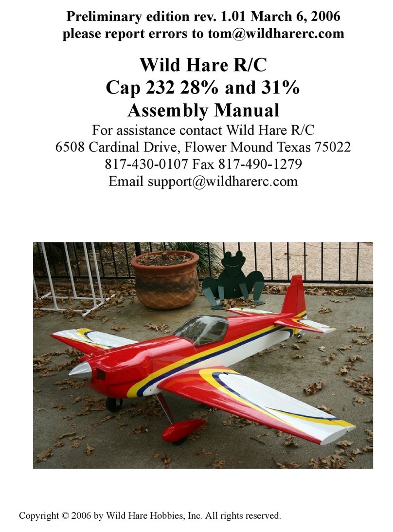 Wild Hare R/C Cap 232 User manual