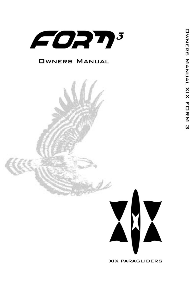 XIX Paragliders FORM 3 owner's manual