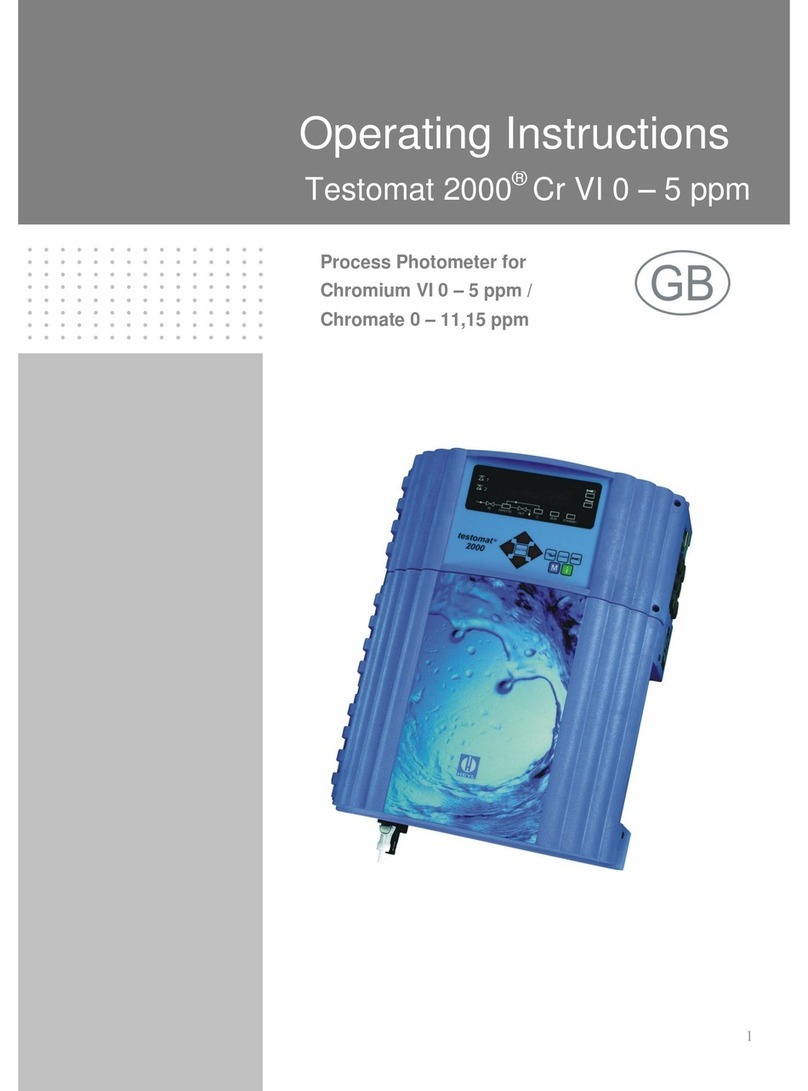 Heyl Testomat 2000 Cr VI 0 - 5 ppm operating instructions