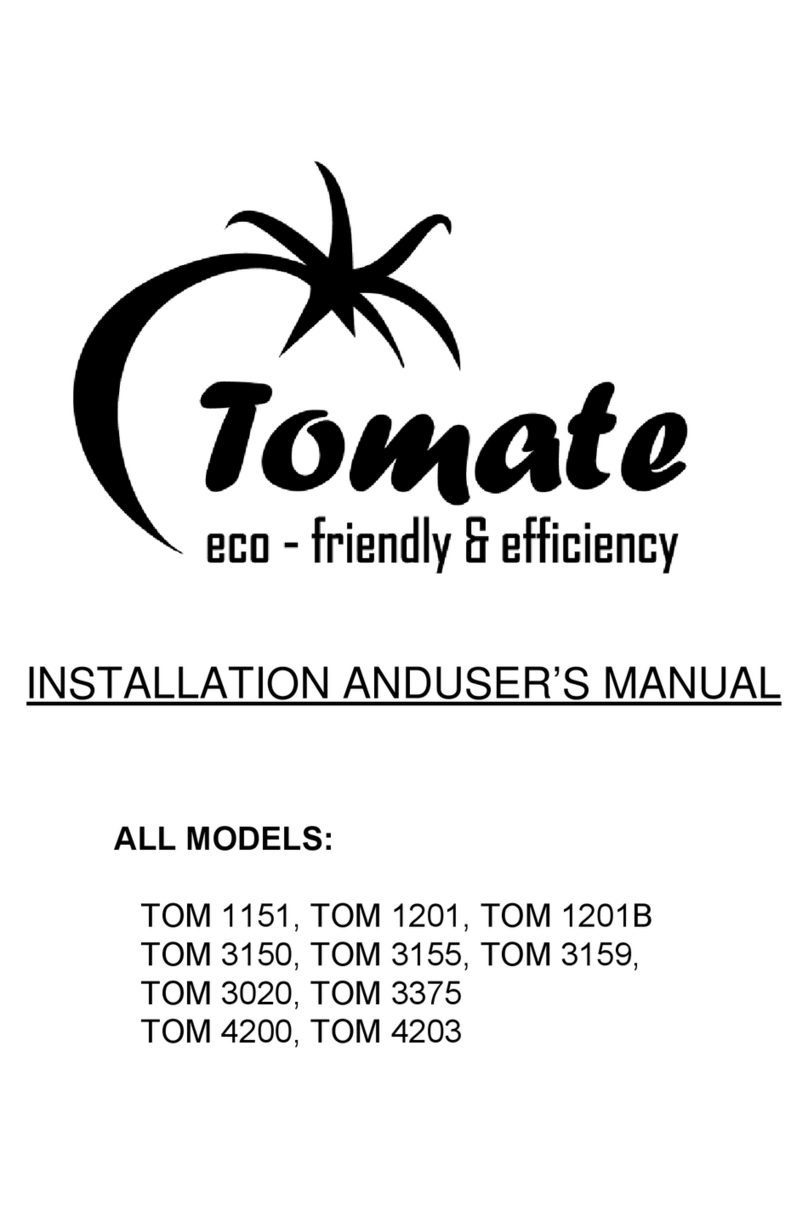 Tomate TOM 1151 Installation and user manual