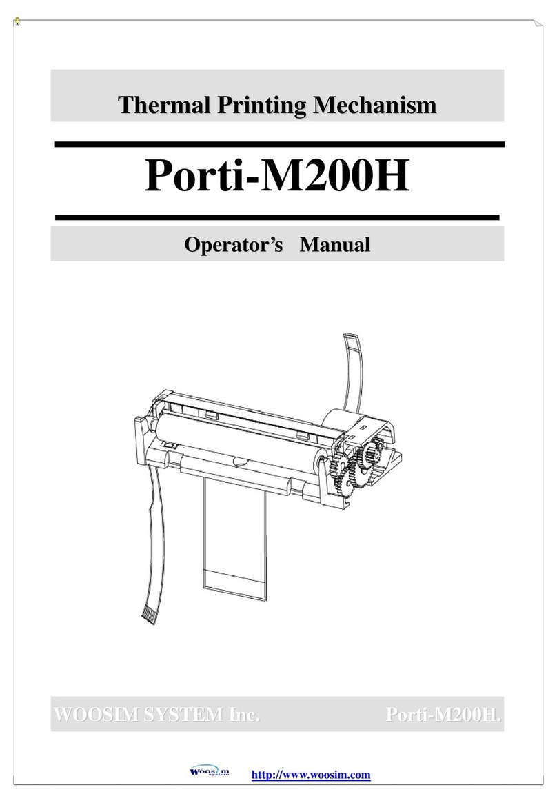 WOOSIM Porti-M200H User manual