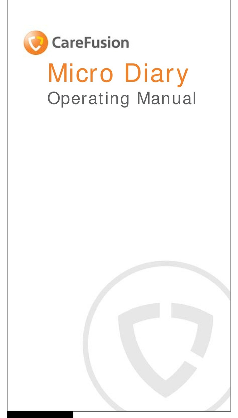 Care Fusion Micro Diary User manual