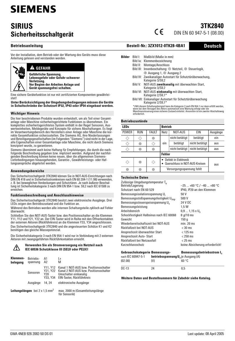 Siemens SIRIUS 3TK2840 User manual