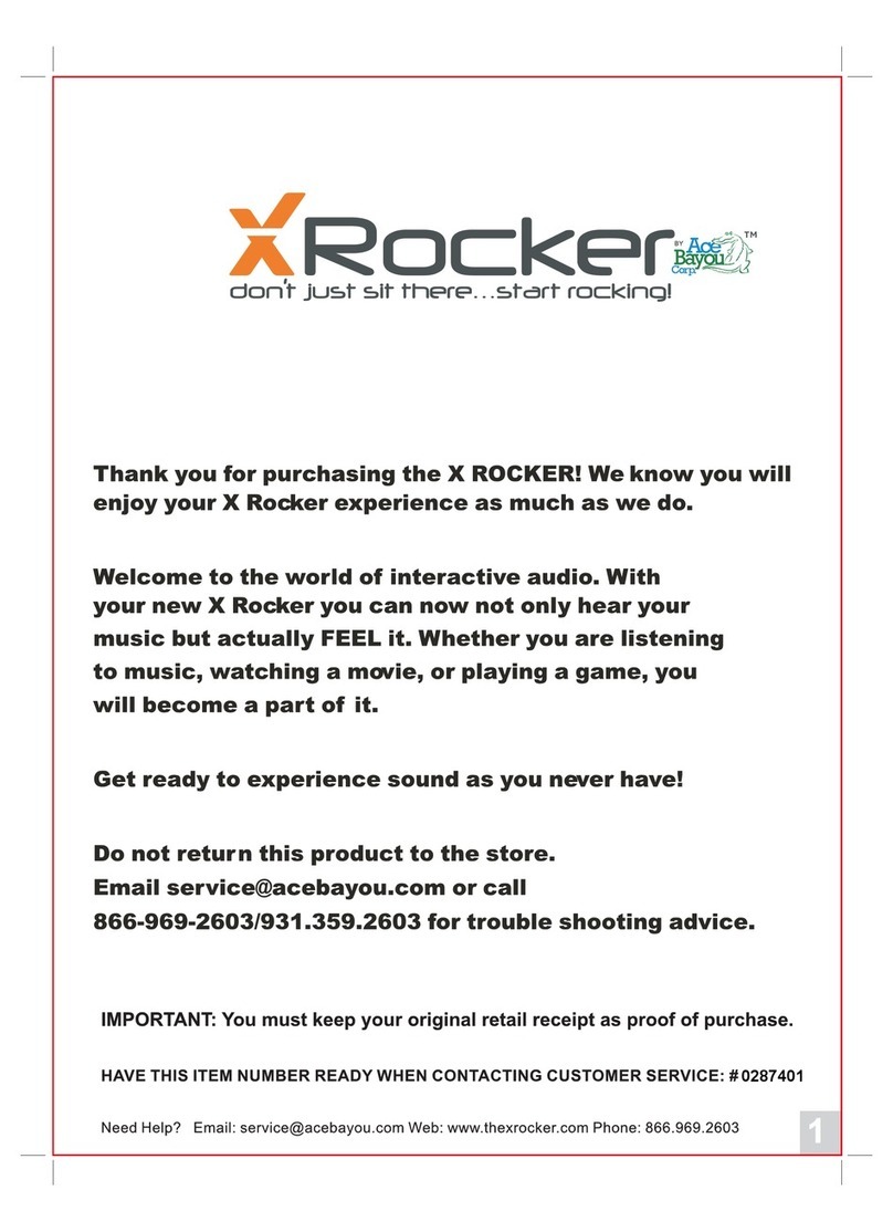 Ace Bayou X Rocker manual