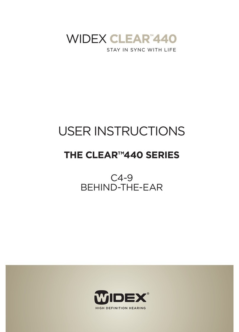 Widex CLEAR C4-9 User manual Widex CLEAR C4-9 User manual