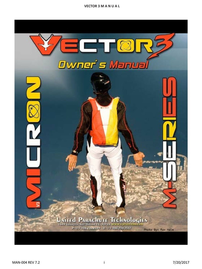 United Parachute Technologies Vector 3 User manual